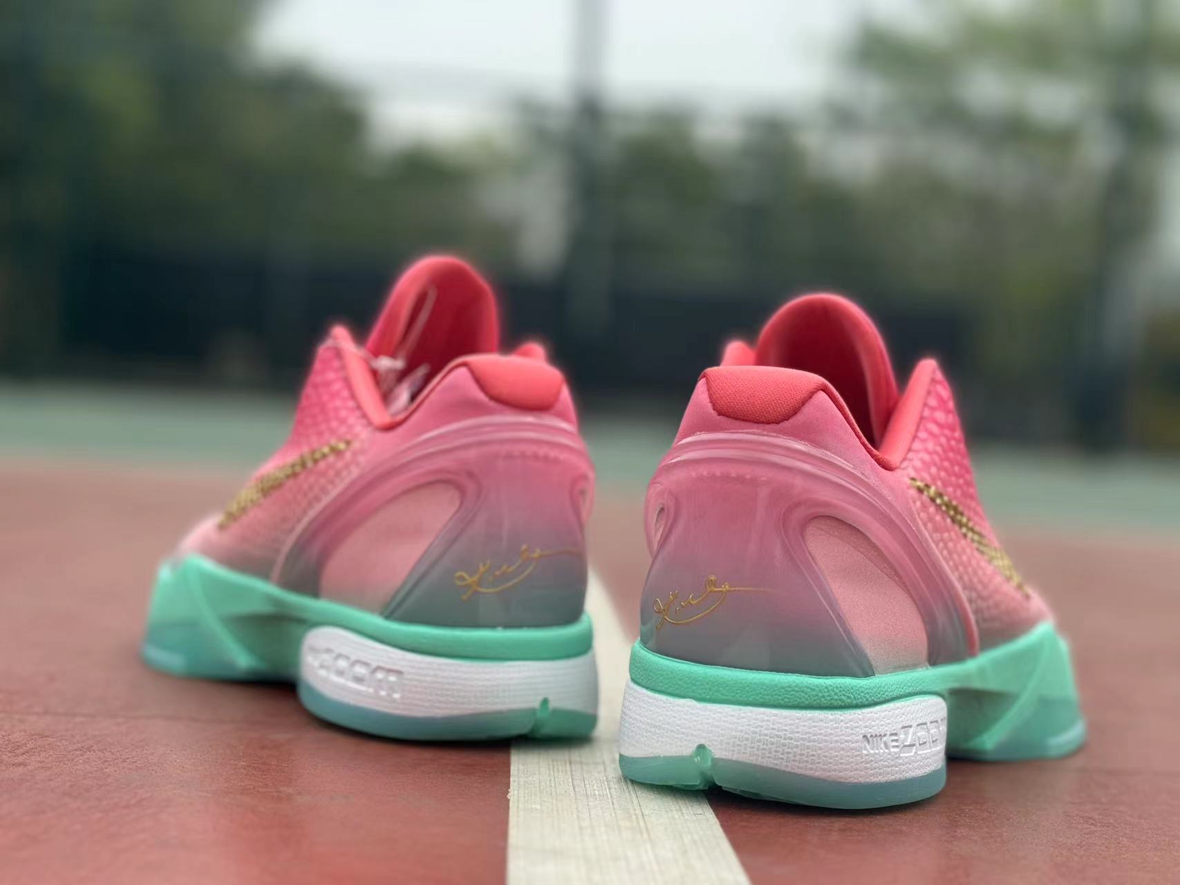 Nike Kobe 6 Protro Pink gold green